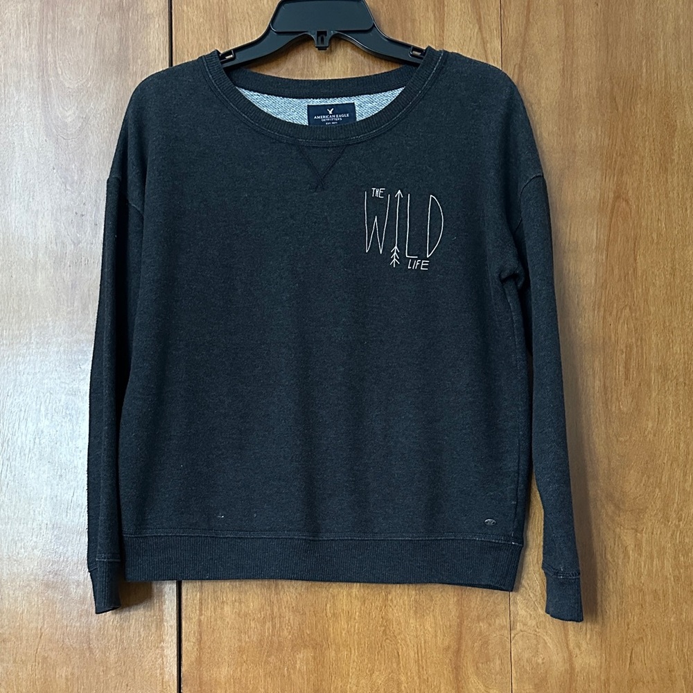 American Eagle Outfitters Gray Sweatshirt - S